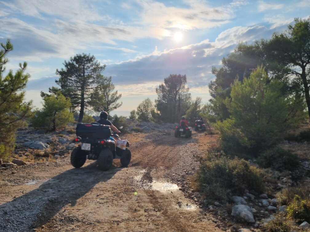 Exciting off road section, ATV quad tour in Dubrovnik